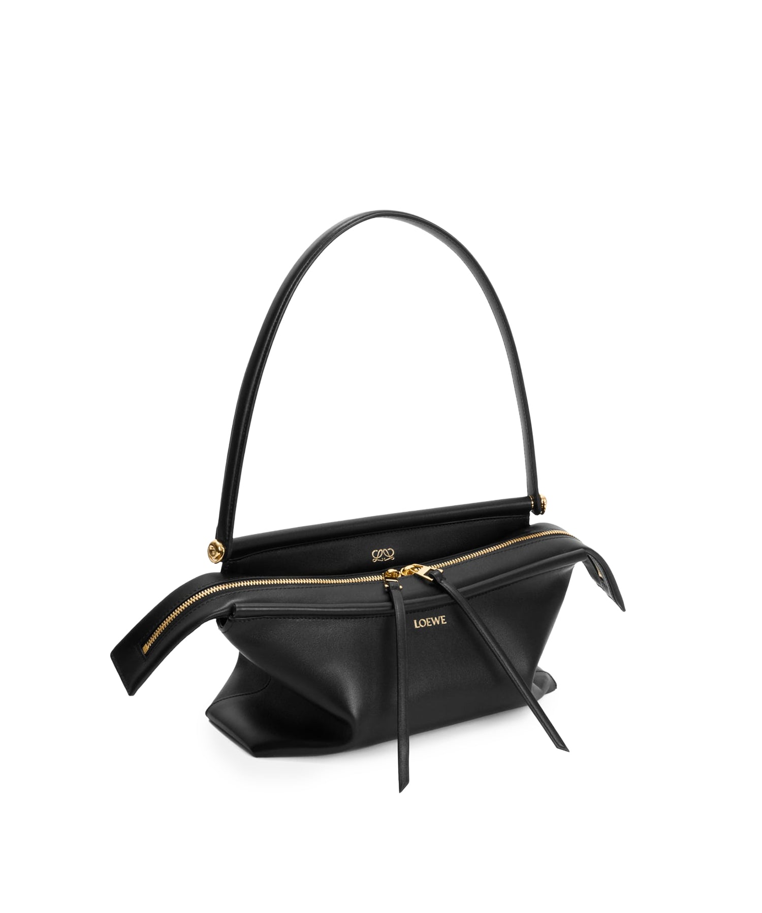 Borsa Whisker piccola in pelle di vitello smaltata ATBBTBBX01 1100 LOEWE 