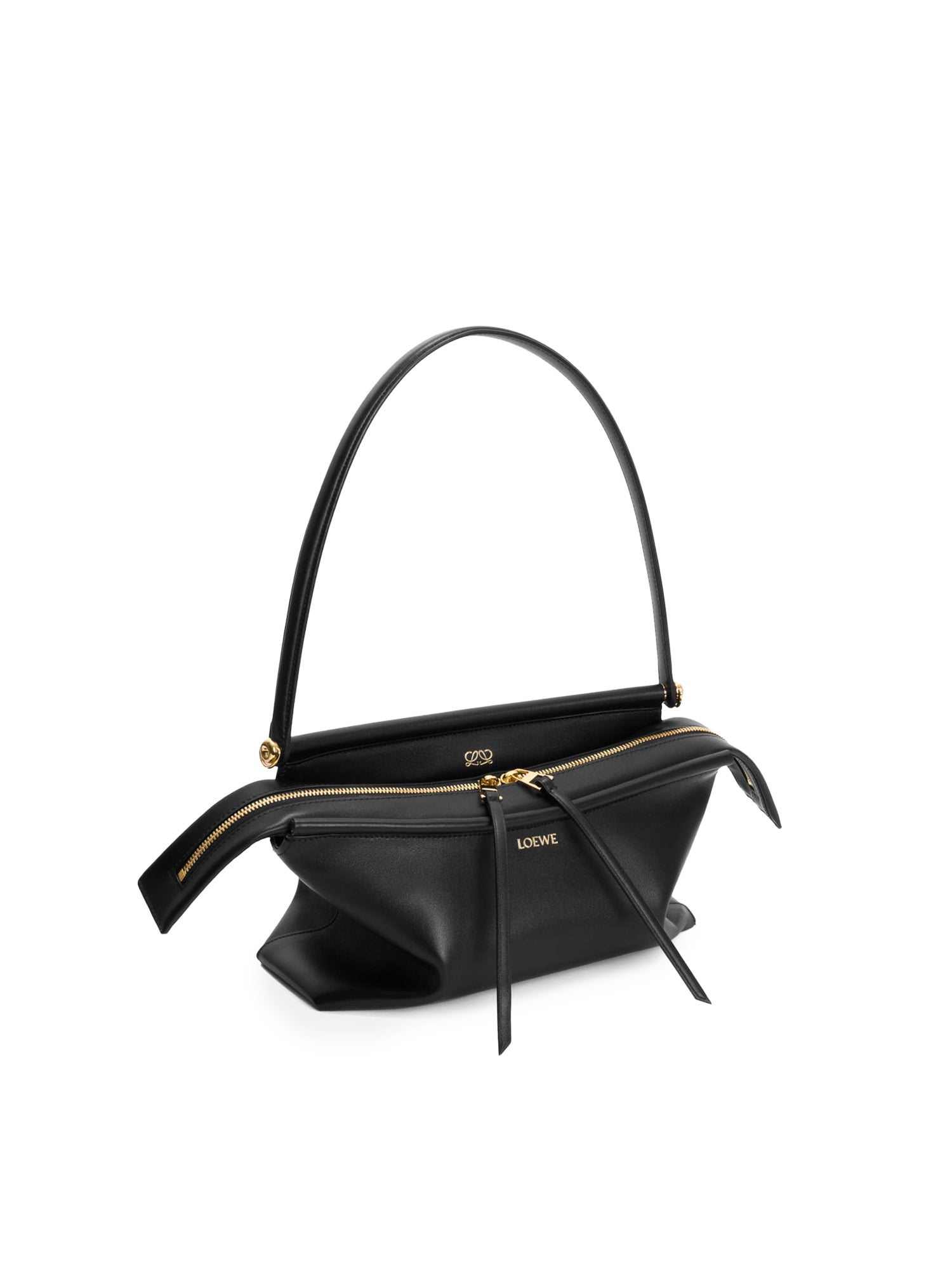 Borsa Whisker piccola in pelle di vitello smaltata ATBBTBBX01 1100 LOEWE 