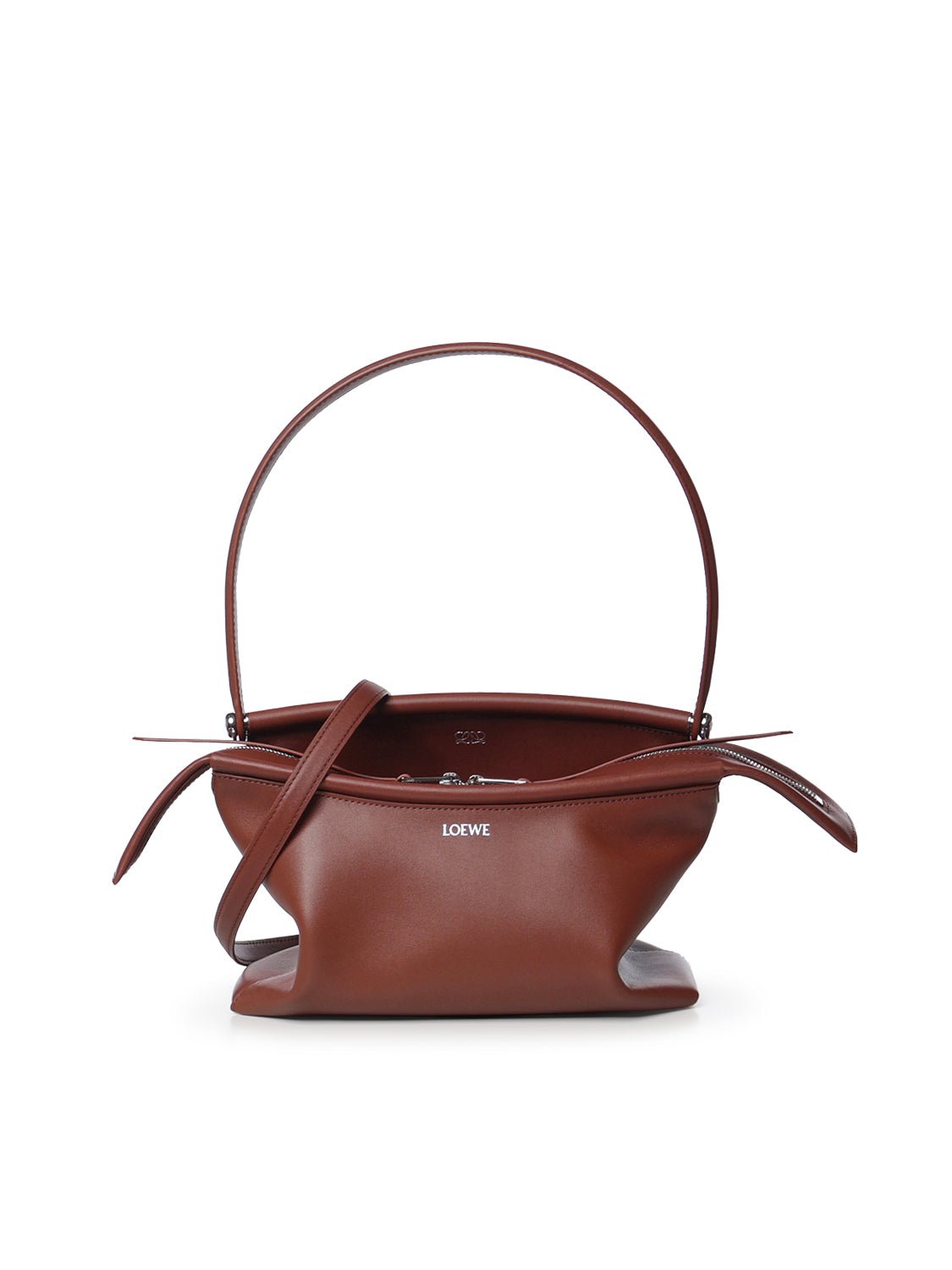 Borsa Whisker piccola in pelle di vitello smaltata ATBBTBBX01 3200 LOEWE 