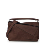 Borsa Puzzle grande in nabuk granato B510PNLX05 0018 LOEWE 