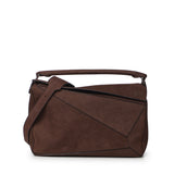 Borsa Puzzle grande in nabuk granato B510PNLX05 0018 LOEWE 