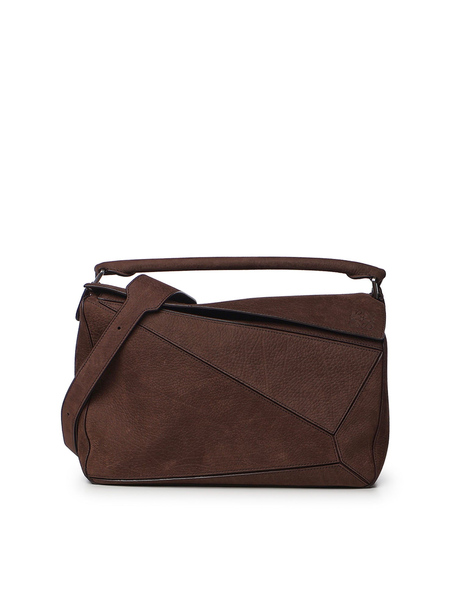 Borsa Puzzle grande in nabuk granato B510PNLX05 0018 LOEWE 