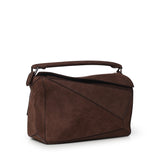 Borsa Puzzle grande in nabuk granato B510PNLX05 0018 LOEWE 