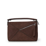Borsa Puzzle grande in nabuk granato B510PNLX05 0018 LOEWE 