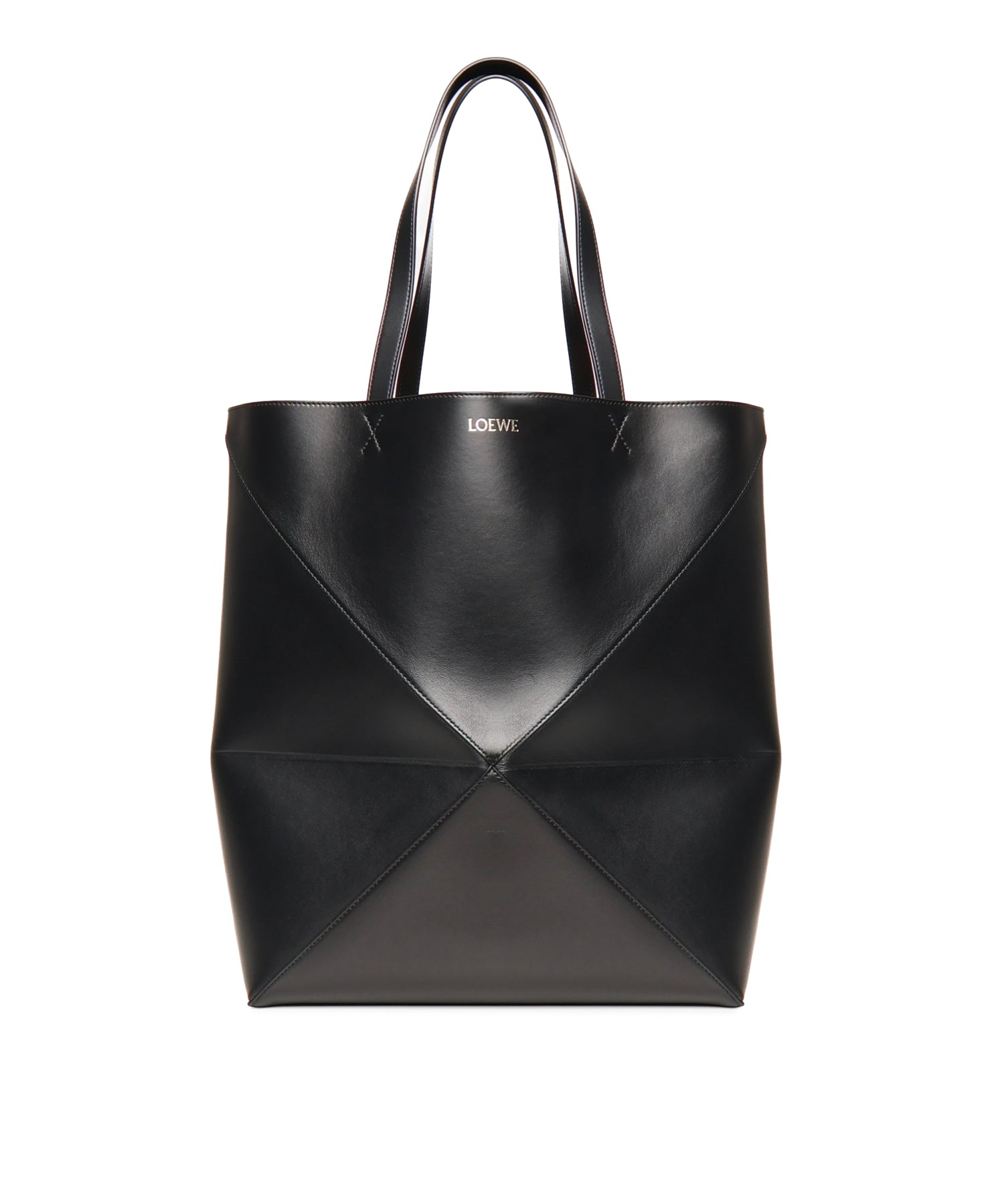 Borsa Puzzle Fold Tote XL in pelle di vitello B933Q18X01 1100 LOEWE 