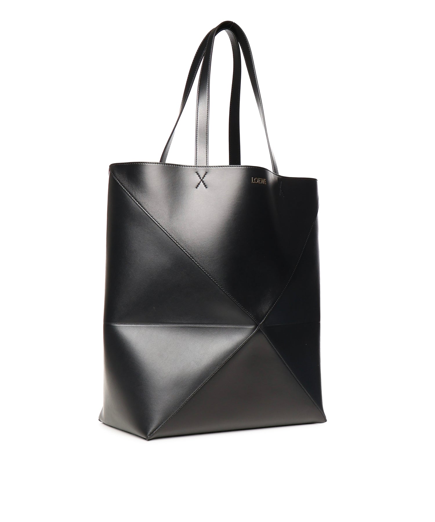 Borsa Puzzle Fold Tote XL in pelle di vitello B933Q18X01 1100 LOEWE 