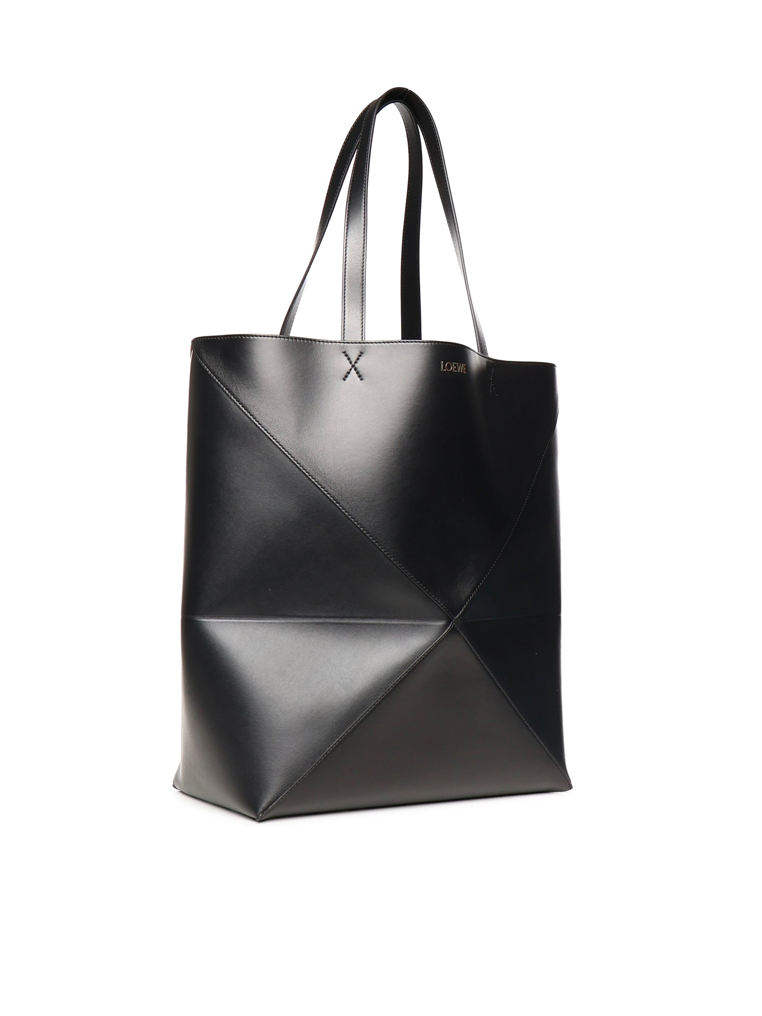 Borsa Puzzle Fold Tote XL in pelle di vitello B933Q18X01 1100 LOEWE 