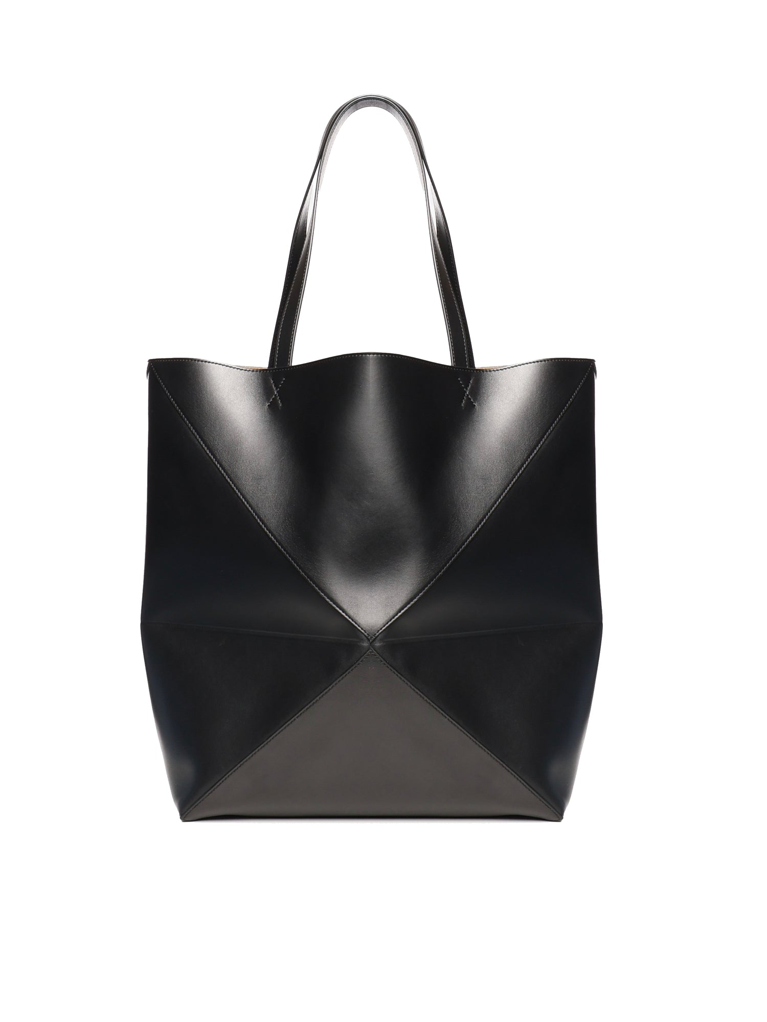 Borsa Puzzle Fold Tote XL in pelle di vitello B933Q18X01 1100 LOEWE 