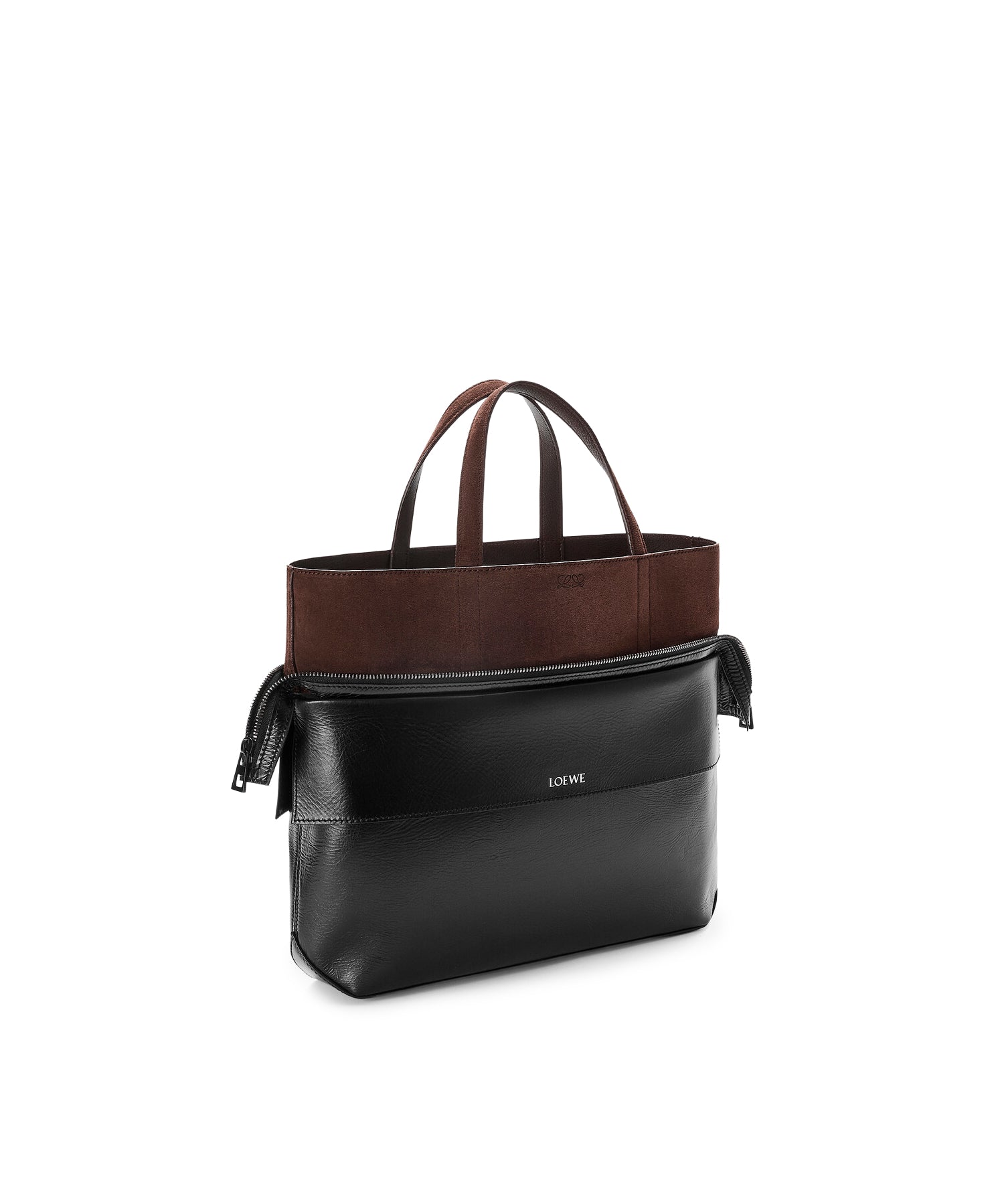 Borsa tote Switch piccola in vitello e pelle scamosciata<BR/> BINOTOSX01 0134 LOEWE 
