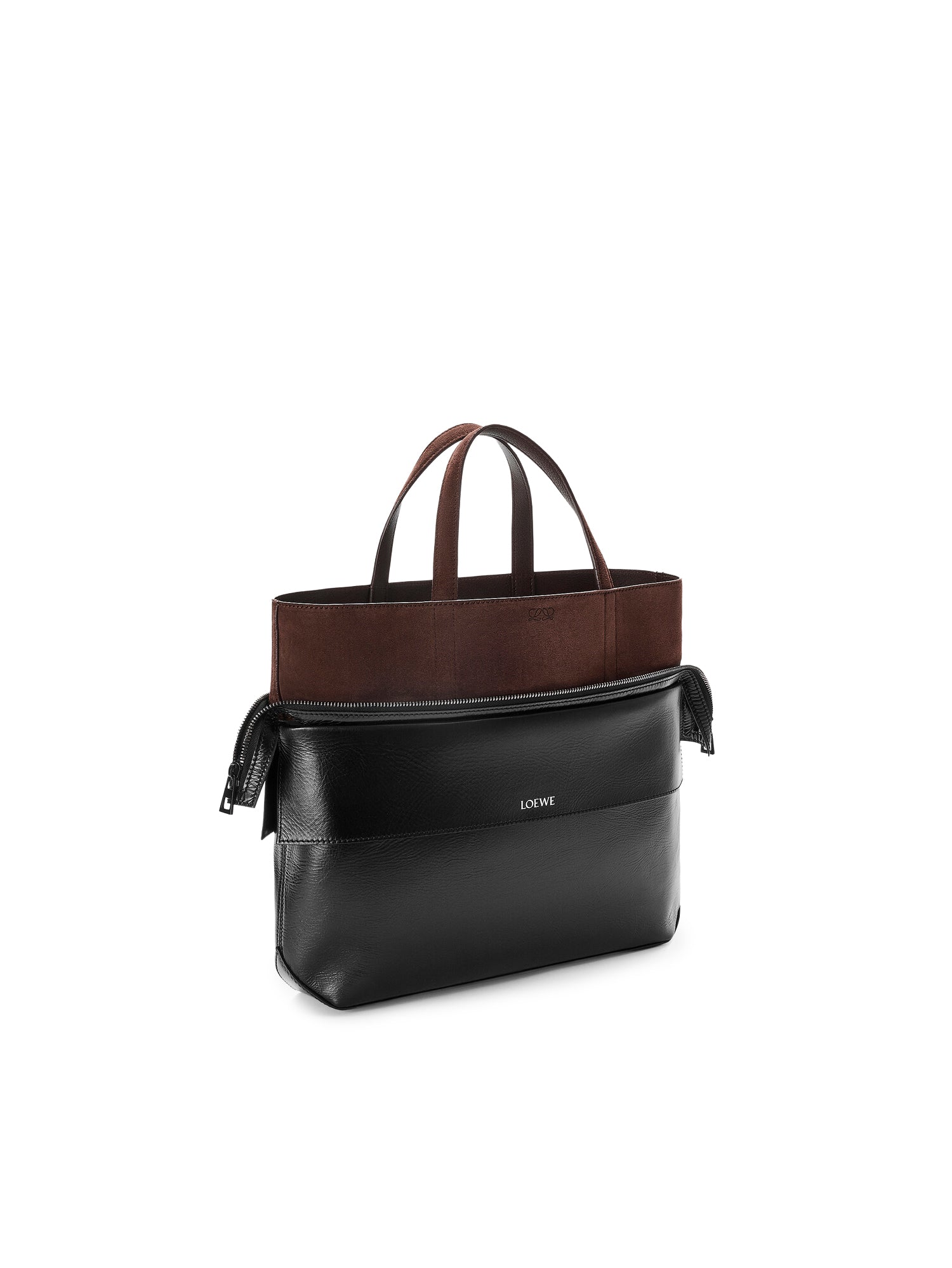 Borsa tote Switch piccola in vitello e pelle scamosciata<BR/> BINOTOSX01 0134 LOEWE 