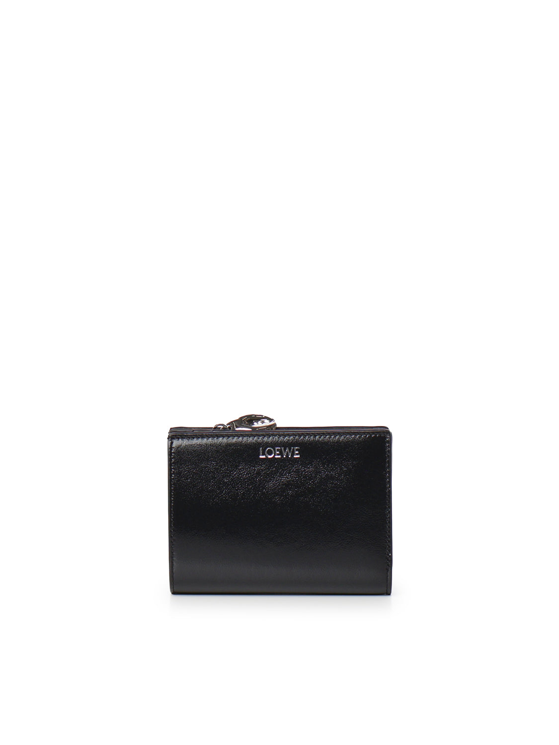 Portafogli compatto Claw in pelle di agnello lucida C643NCWX22 1100 LOEWE 