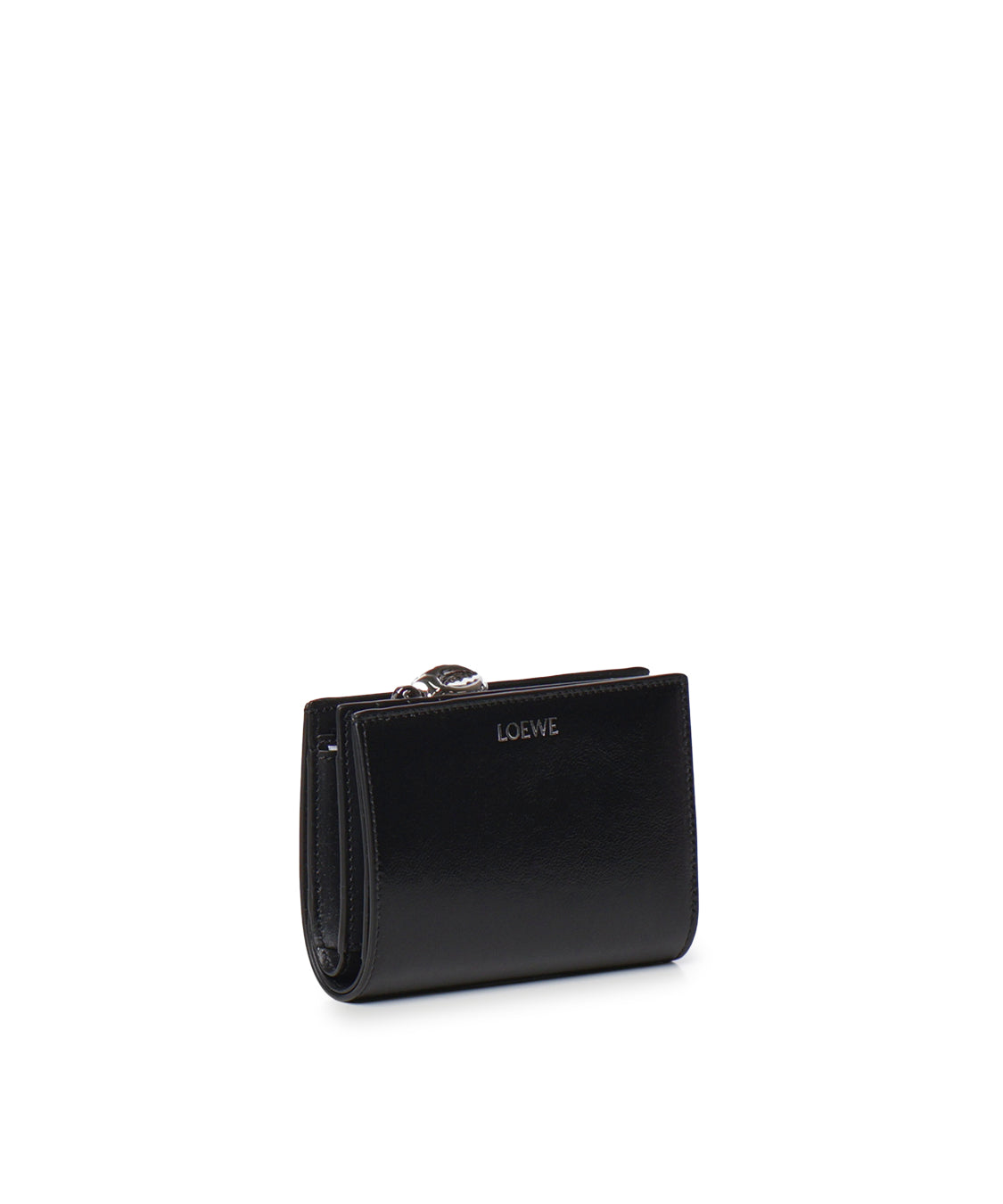 Portafogli compatto Claw in pelle di agnello lucida C643NCWX22 1100 LOEWE 