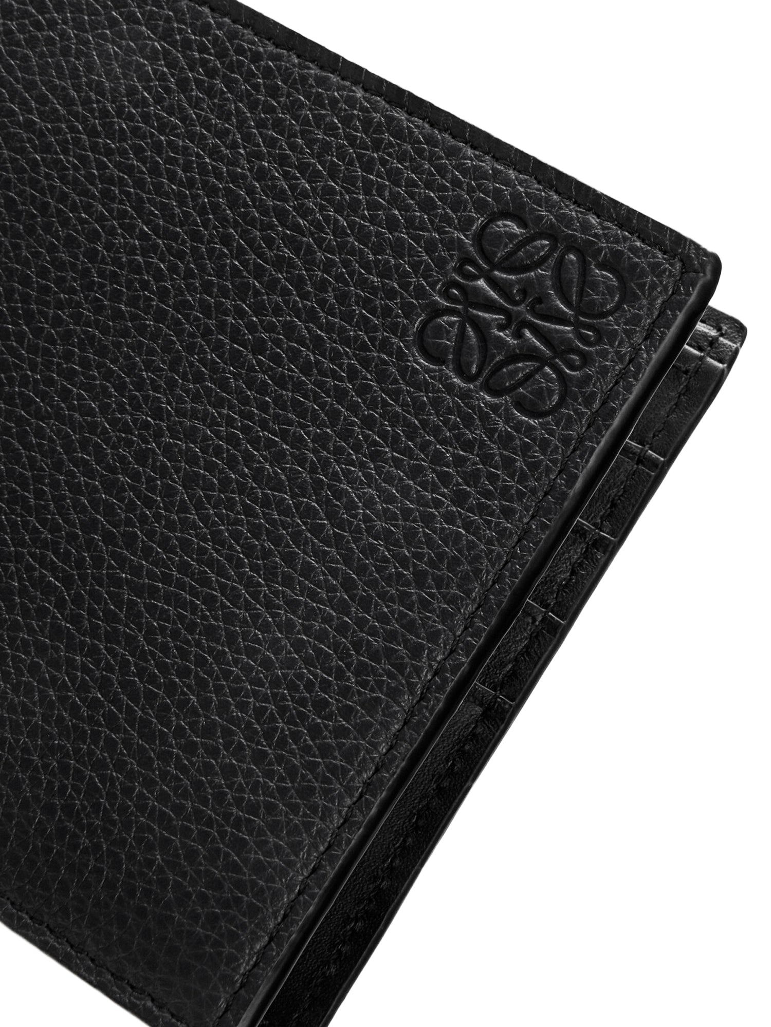 Portafoglio bifold in pelle di vitello granata C660302X05 1100 LOEWE 