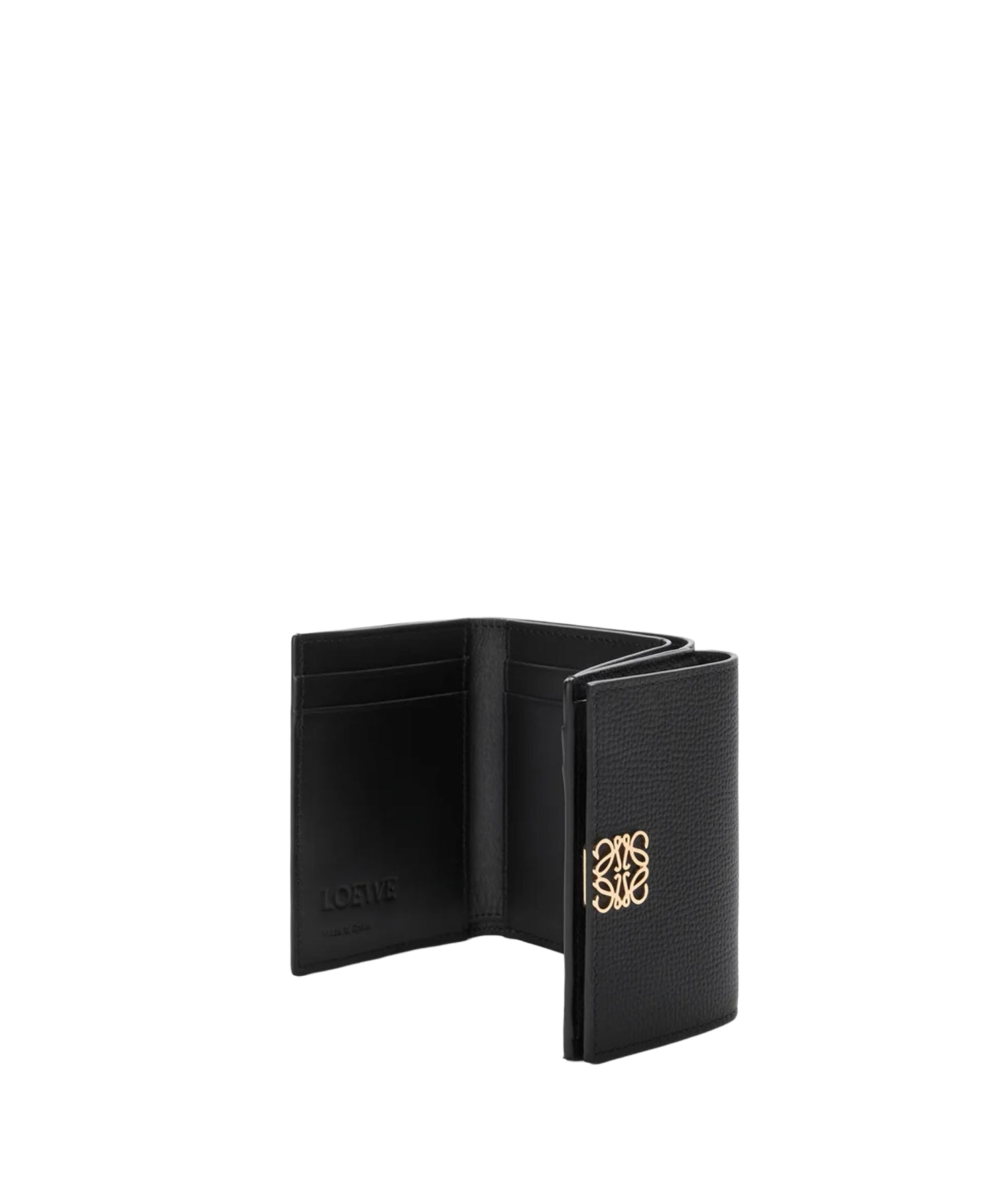 Portafoglio trifold Anagram in pelle di vitello C821TR2X16 1206 LOEWE 