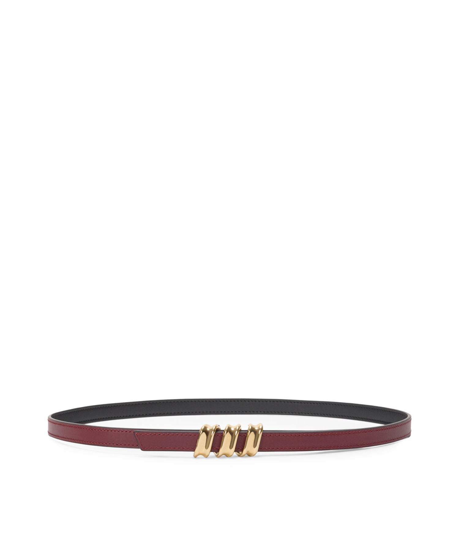 Cintura Coil reversibile in pelle di vitello ECOIZ16X01 0698 LOEWE 