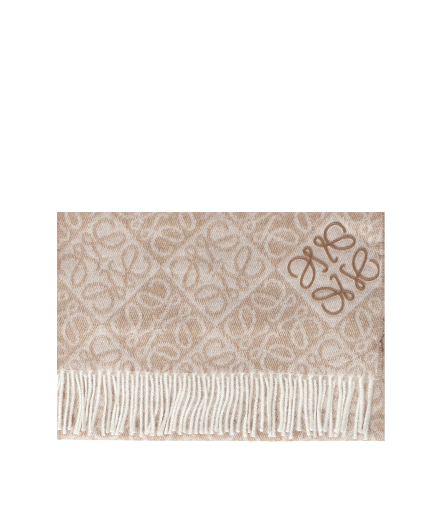 Sciarpa Anagram in lana e cashmere<BR/> F811SS1X01 2140 LOEWE 