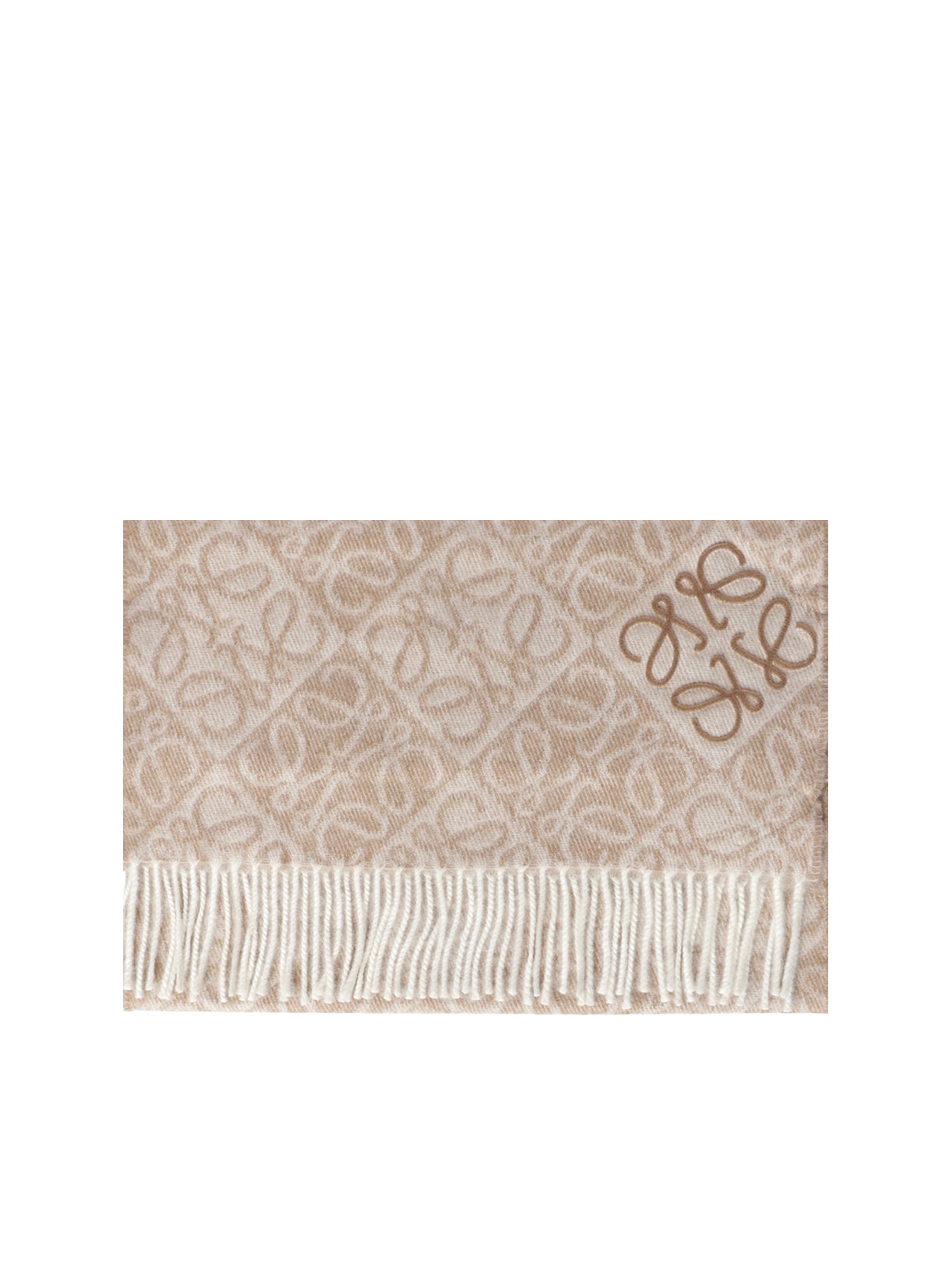 Sciarpa Anagram in lana e cashmere<BR/> F811SS1X01 2140 LOEWE 