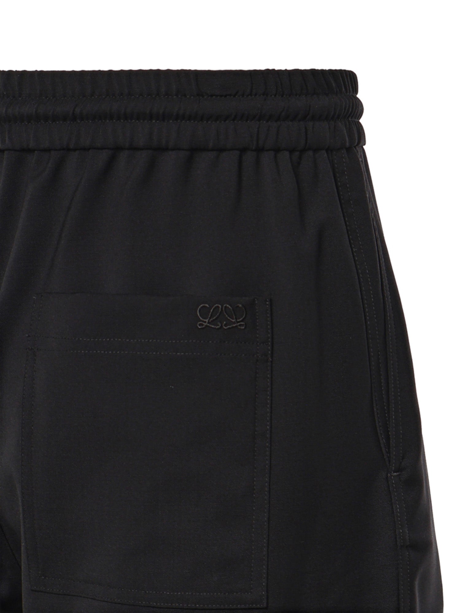 Pantaloni con coulisse in lana H526Y04X76 1100 LOEWE 
