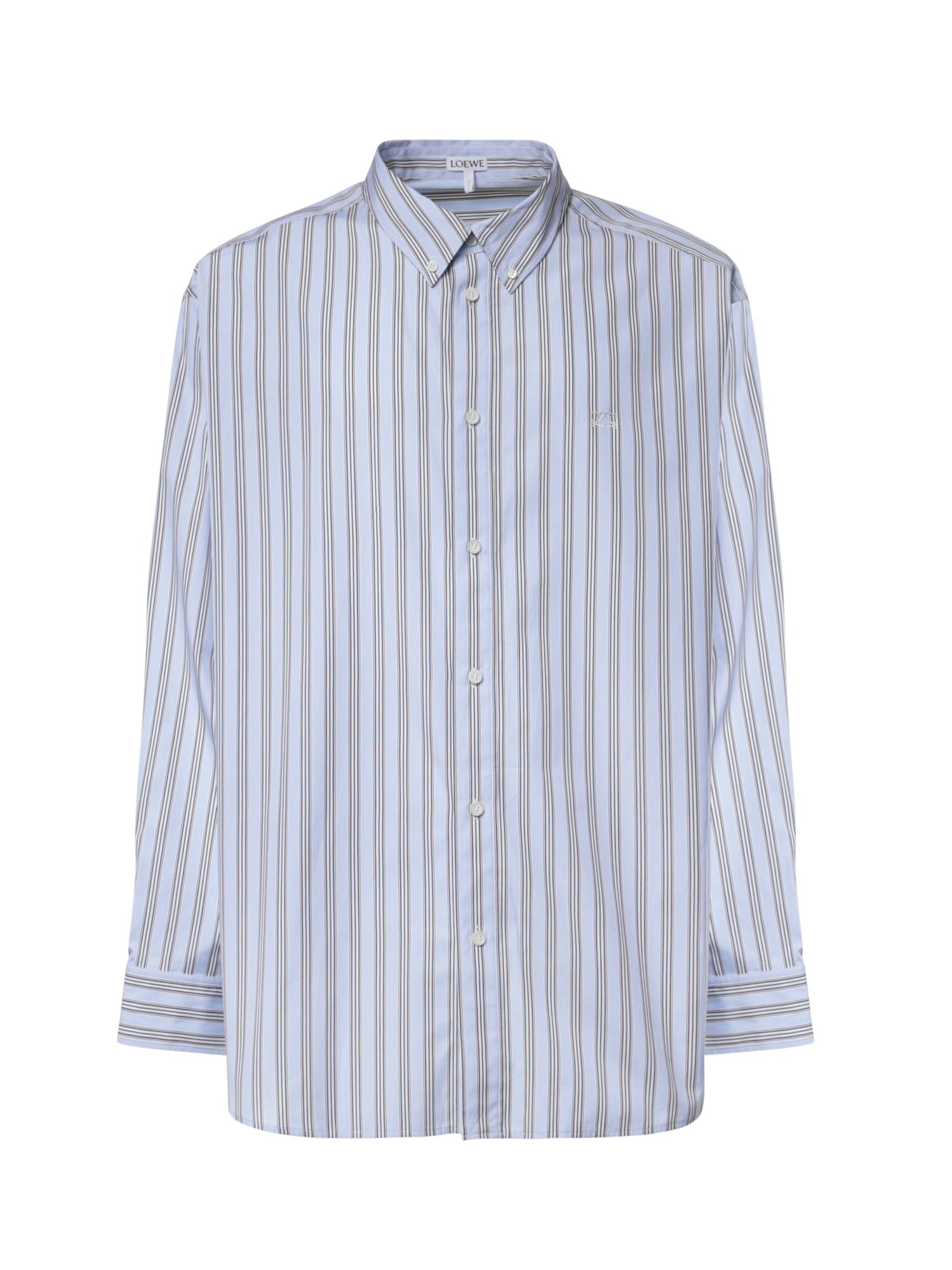 Camicia a righe in cotone H526Y05WHL 5102 LOEWE 