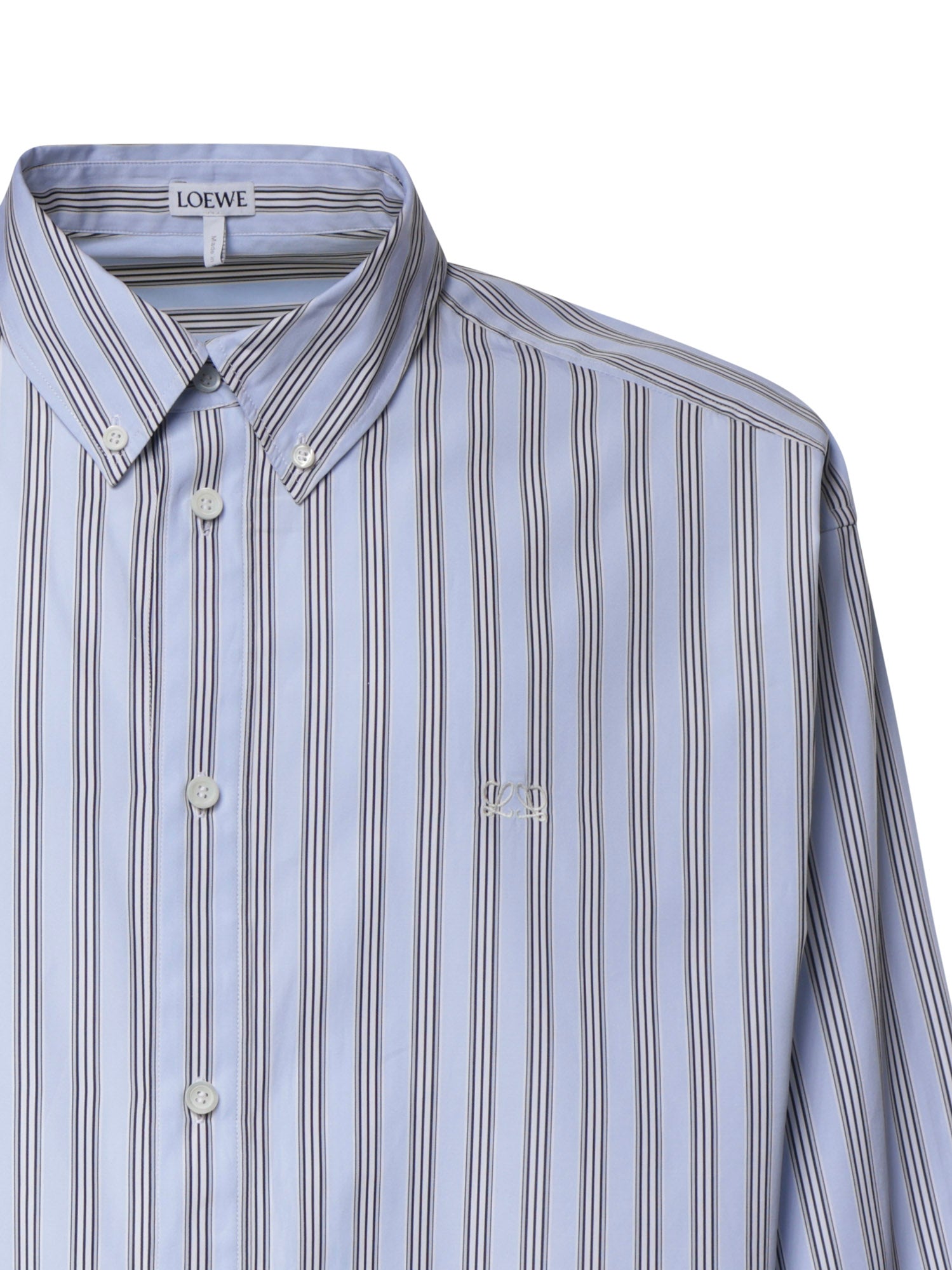 Camicia a righe in cotone H526Y05WHL 5102 LOEWE 