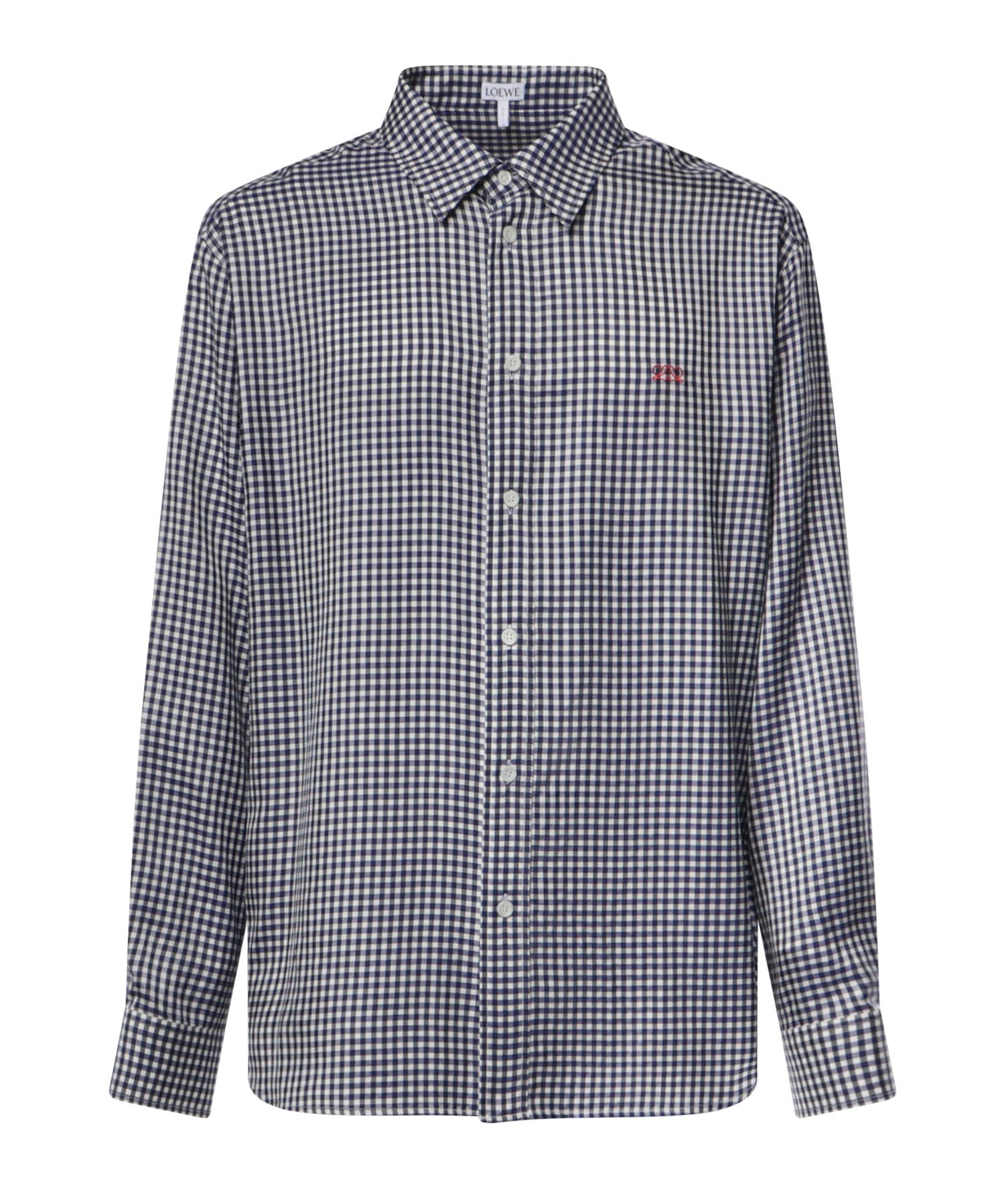 Camicia check in seta H526Y05WJ9 5102 LOEWE 