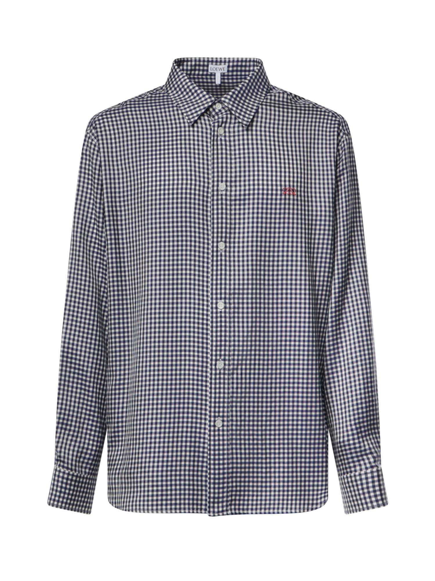 Camicia check in seta H526Y05WJ9 5102 LOEWE 