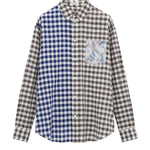 Camicia in flanella di lana e cotone H526Y05WJB 9990 LOEWE 