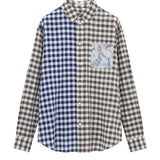 Camicia in flanella di lana e cotone H526Y05WJB 9990 LOEWE 