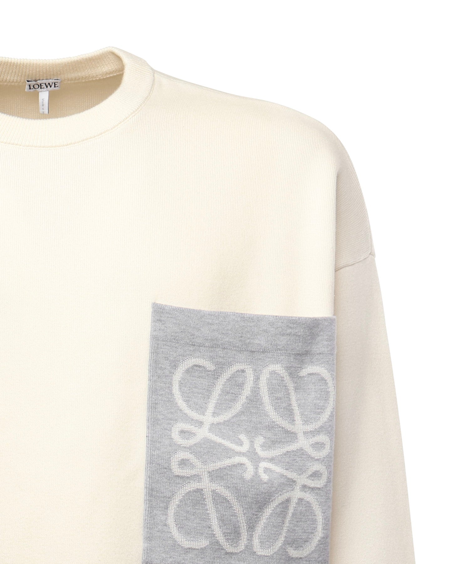 Maglia Anagram in misto cotone con tasca H526Y14KLS 2145 LOEWE 