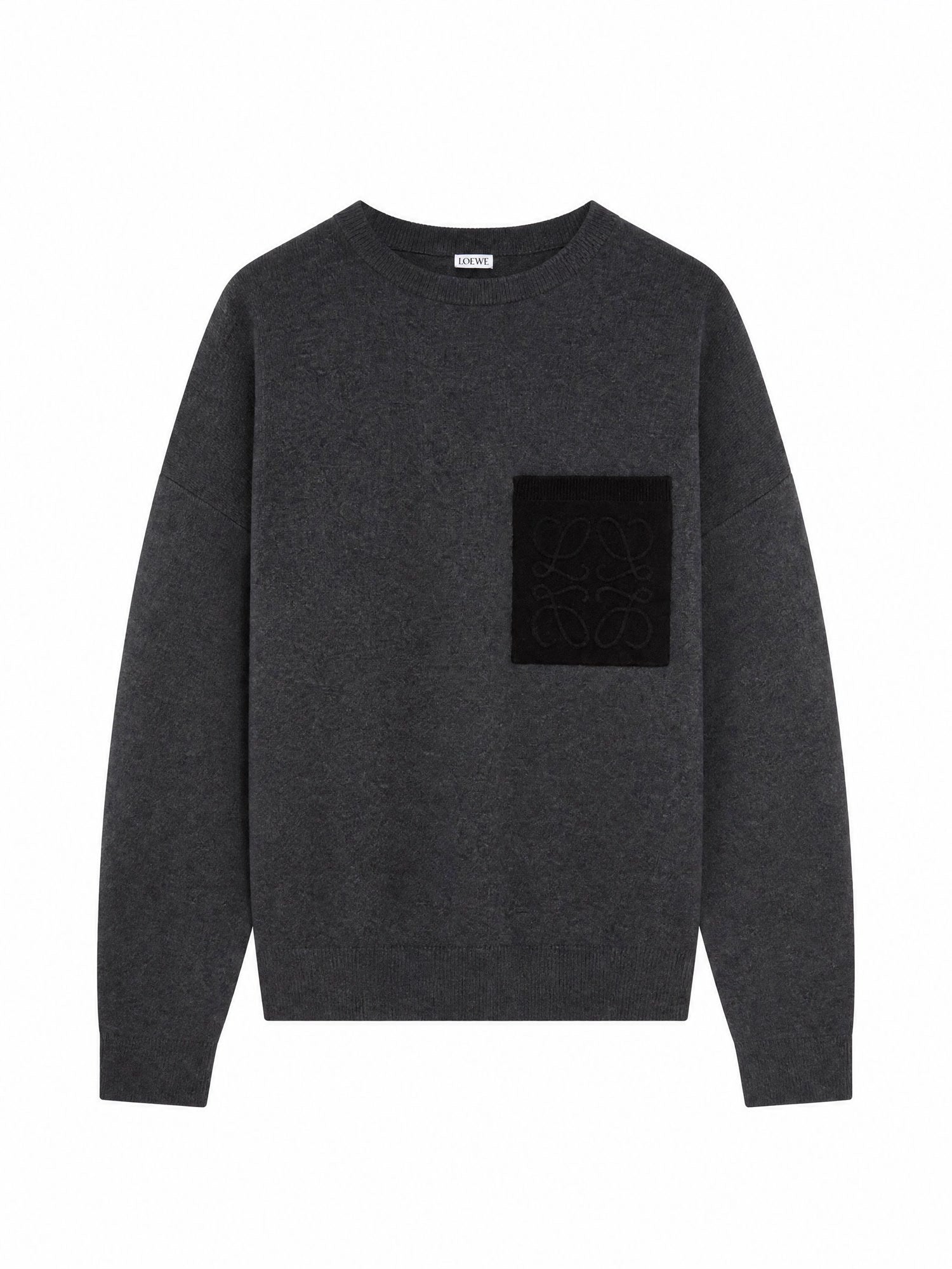 Maglia Anagram in misto cotone con tasca H526Y14KOG 1121 LOEWE 
