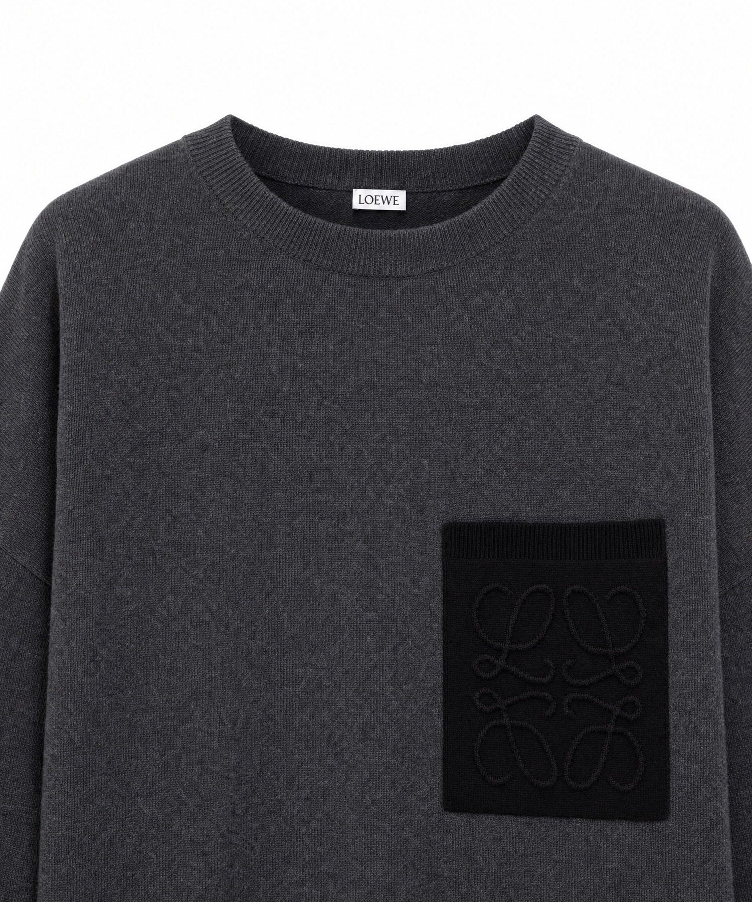 Maglia Anagram in misto cotone con tasca H526Y14KOG 1121 LOEWE 