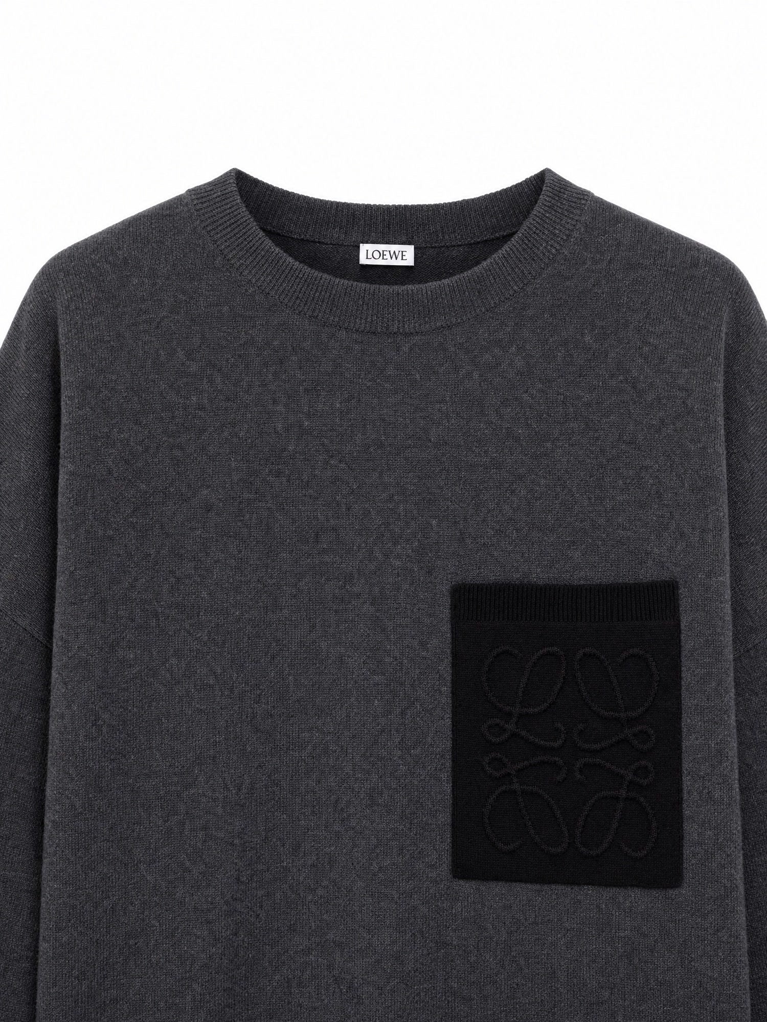 Maglia Anagram in misto cotone con tasca H526Y14KOG 1121 LOEWE 