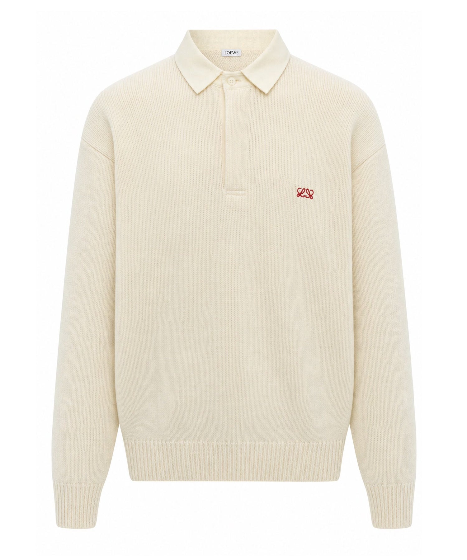 Maglia polo in lana H526Y14KOZ 2370 LOEWE 