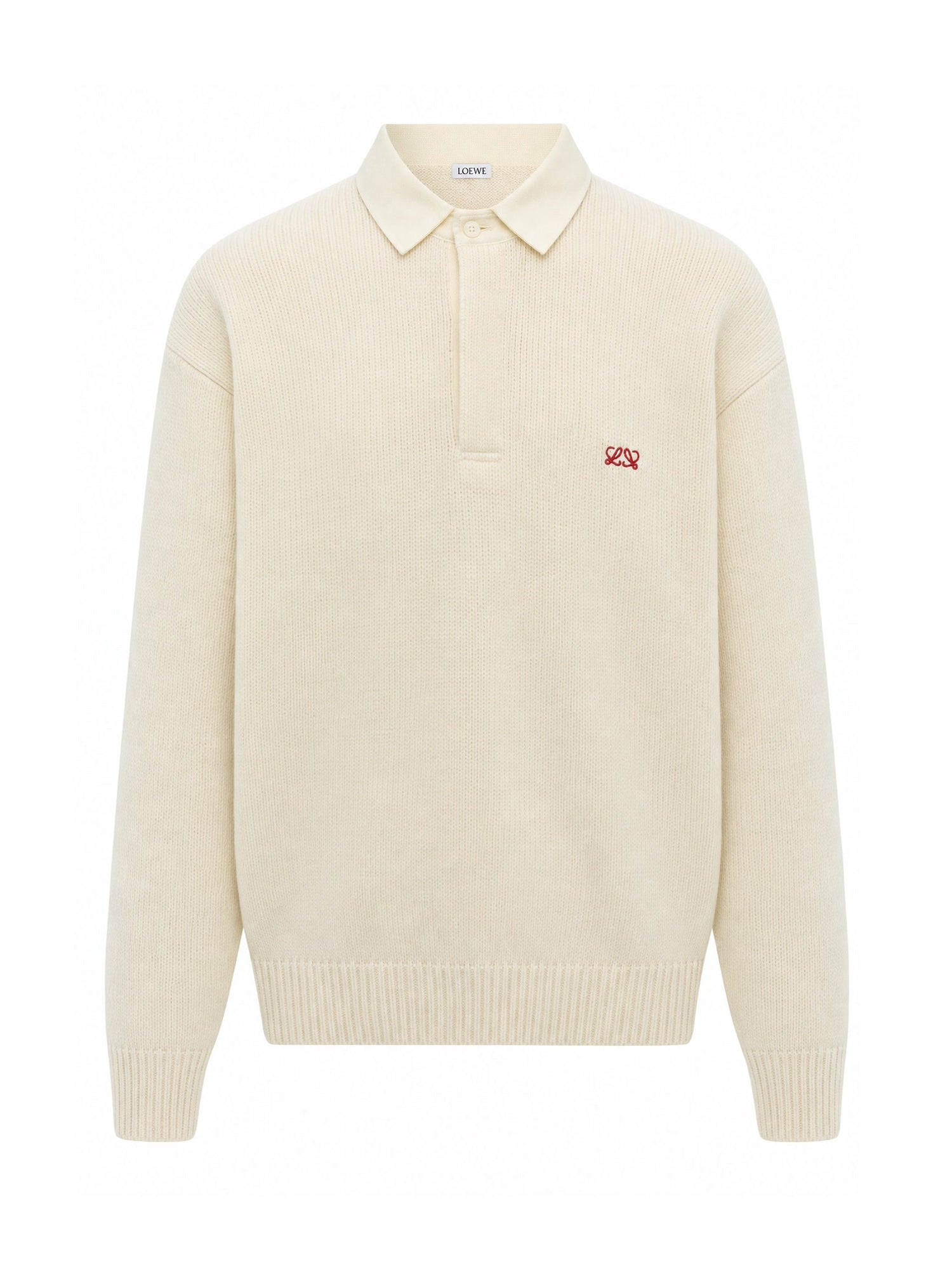 Maglia polo in lana H526Y14KOZ 2370 LOEWE 