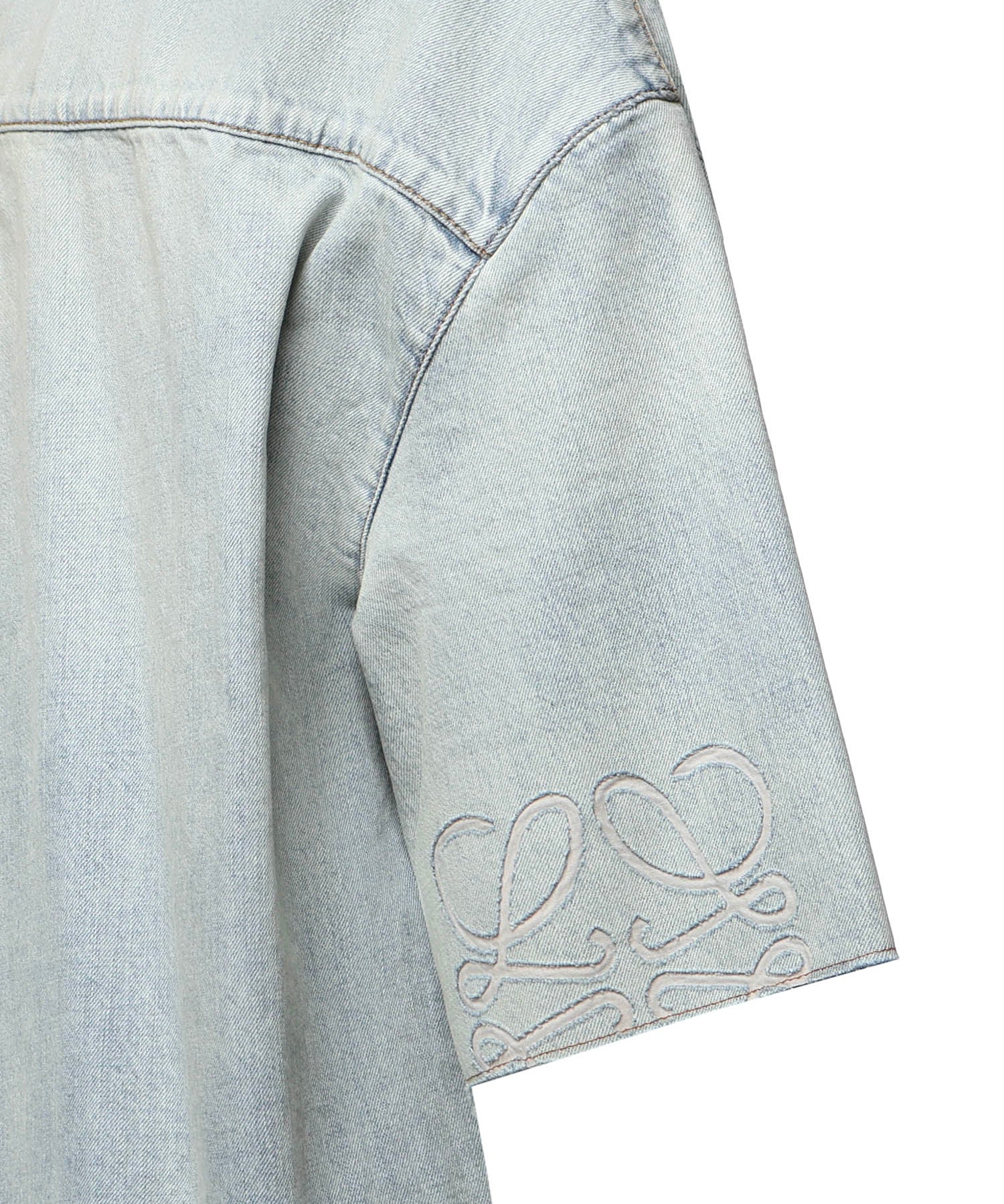 Camicia Anagram in denim H526Y1DW30 8438 LOEWE 