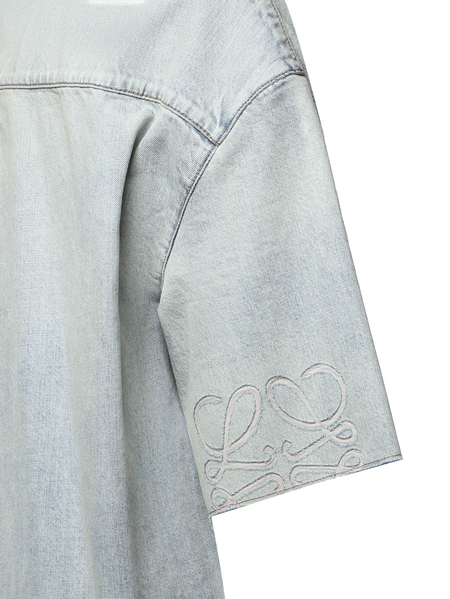 Camicia Anagram in denim H526Y1DW30 8438 LOEWE 