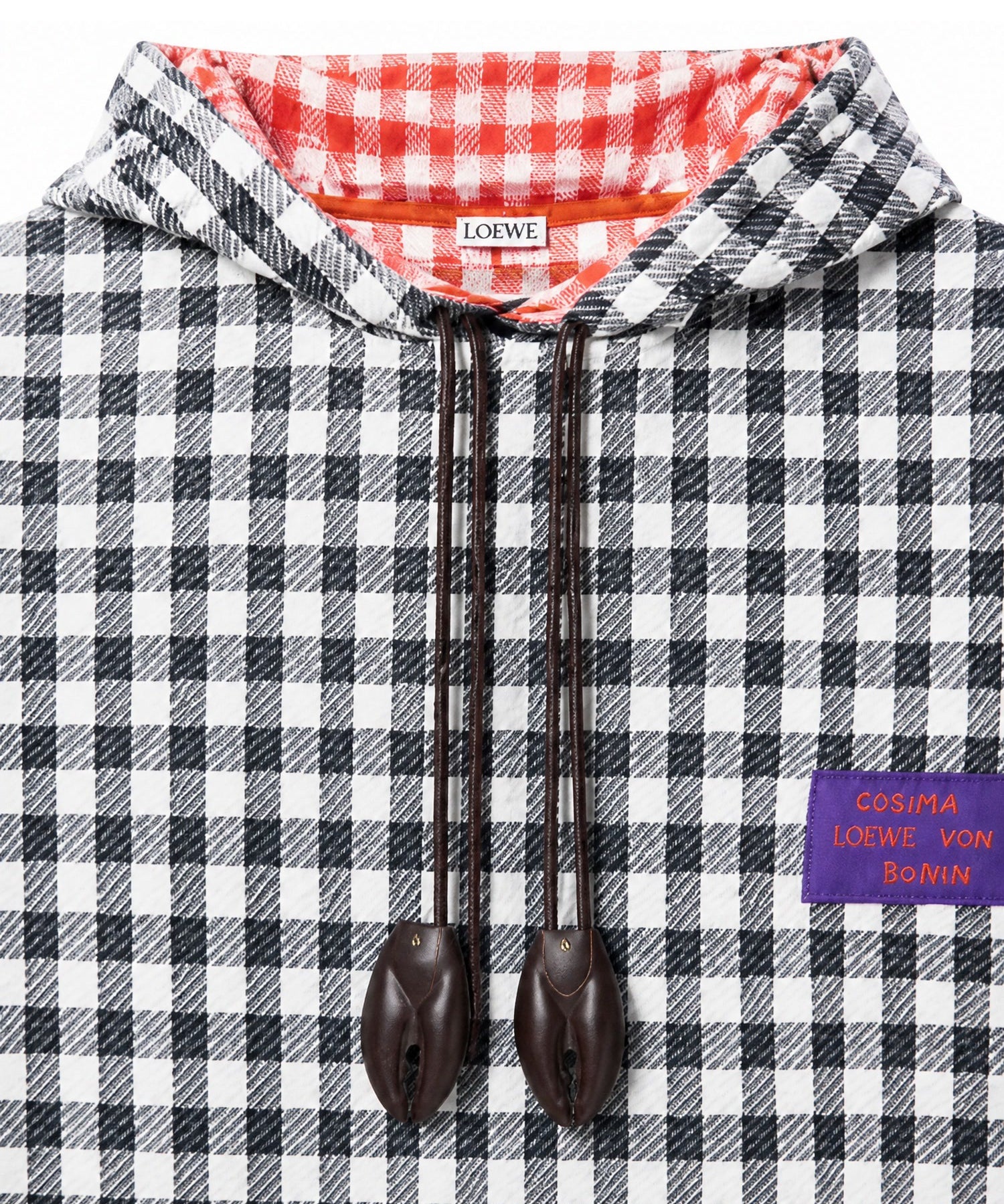 Felpa con cappuccio in cotone H526Y25J54 0132 LOEWE 