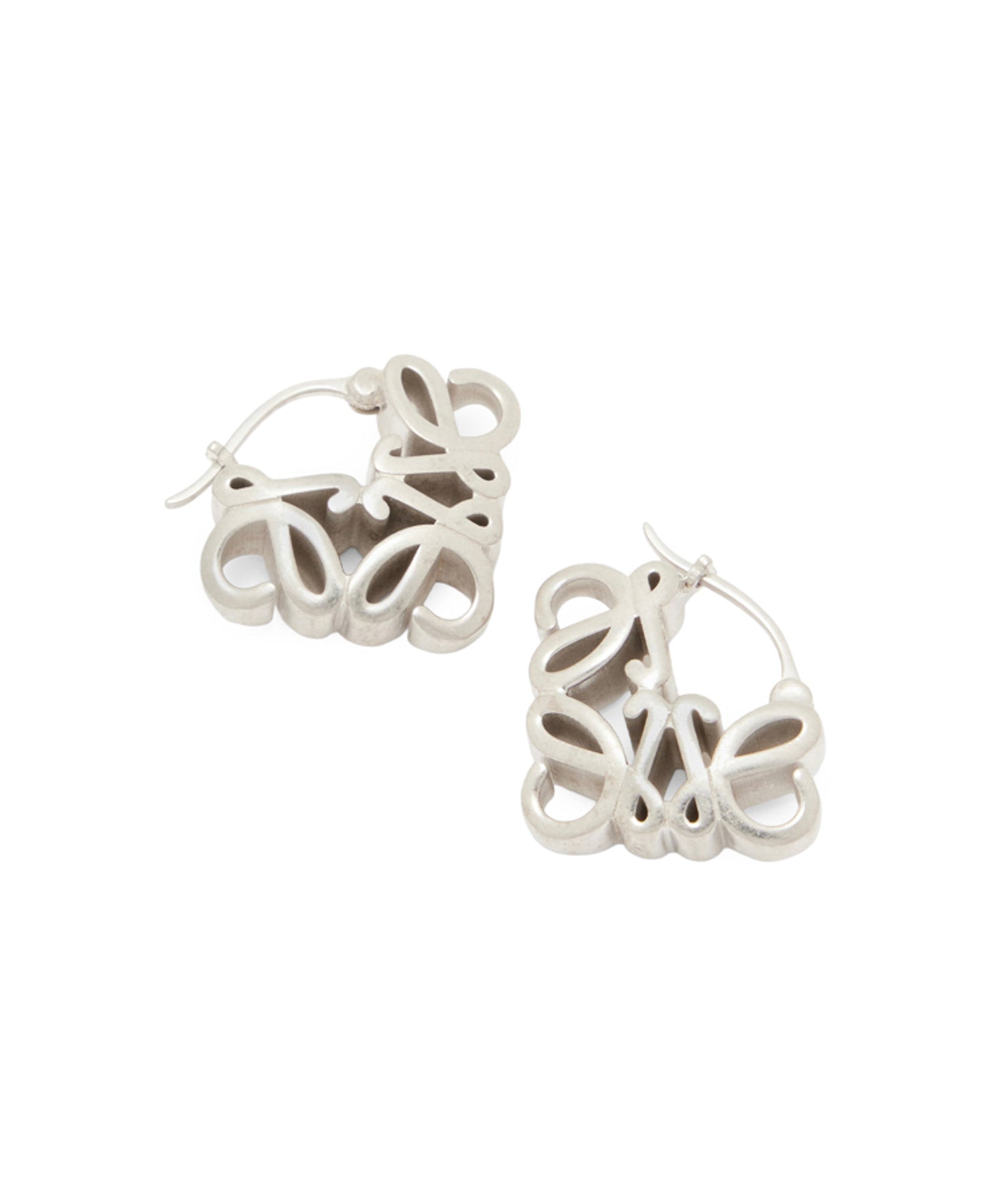 Orecchini a cerchio Anagram Bombé in argento sterling J821239X48 1160 LOEWE 