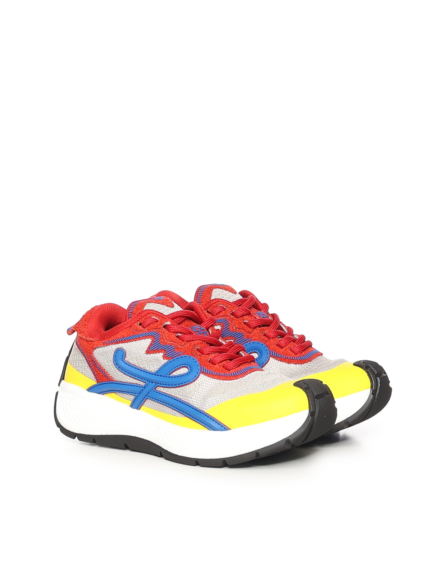 Sneaker Pogo in maglia tecnica e pelle scamosciata L815282XAY 0132 LOEWE 