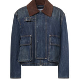 Parka cropped in denim S359Y50XAK 5120 LOEWE 