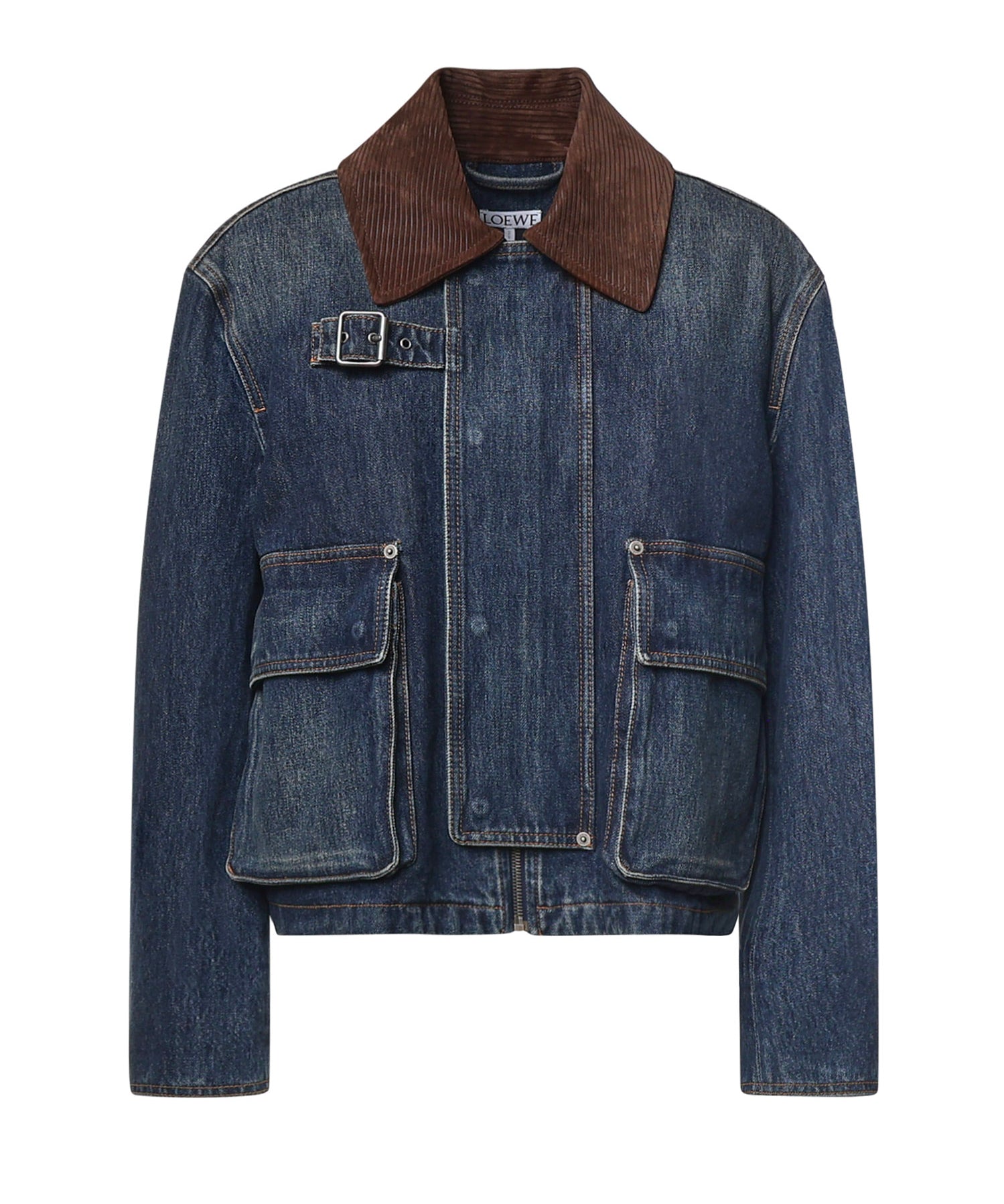 Parka cropped in denim S359Y50XAK 5120 LOEWE 