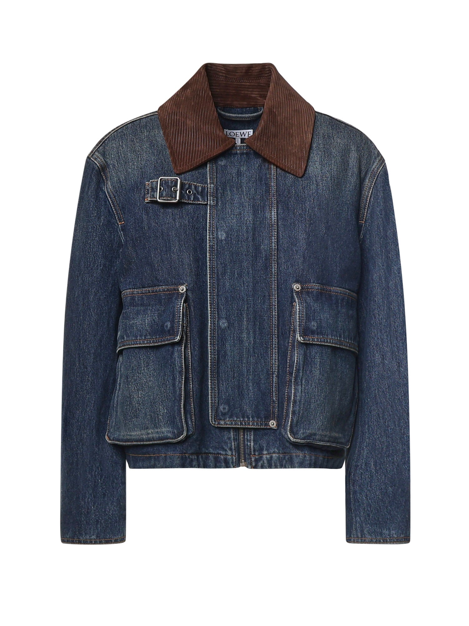 Parka cropped in denim S359Y50XAK 5120 LOEWE 
