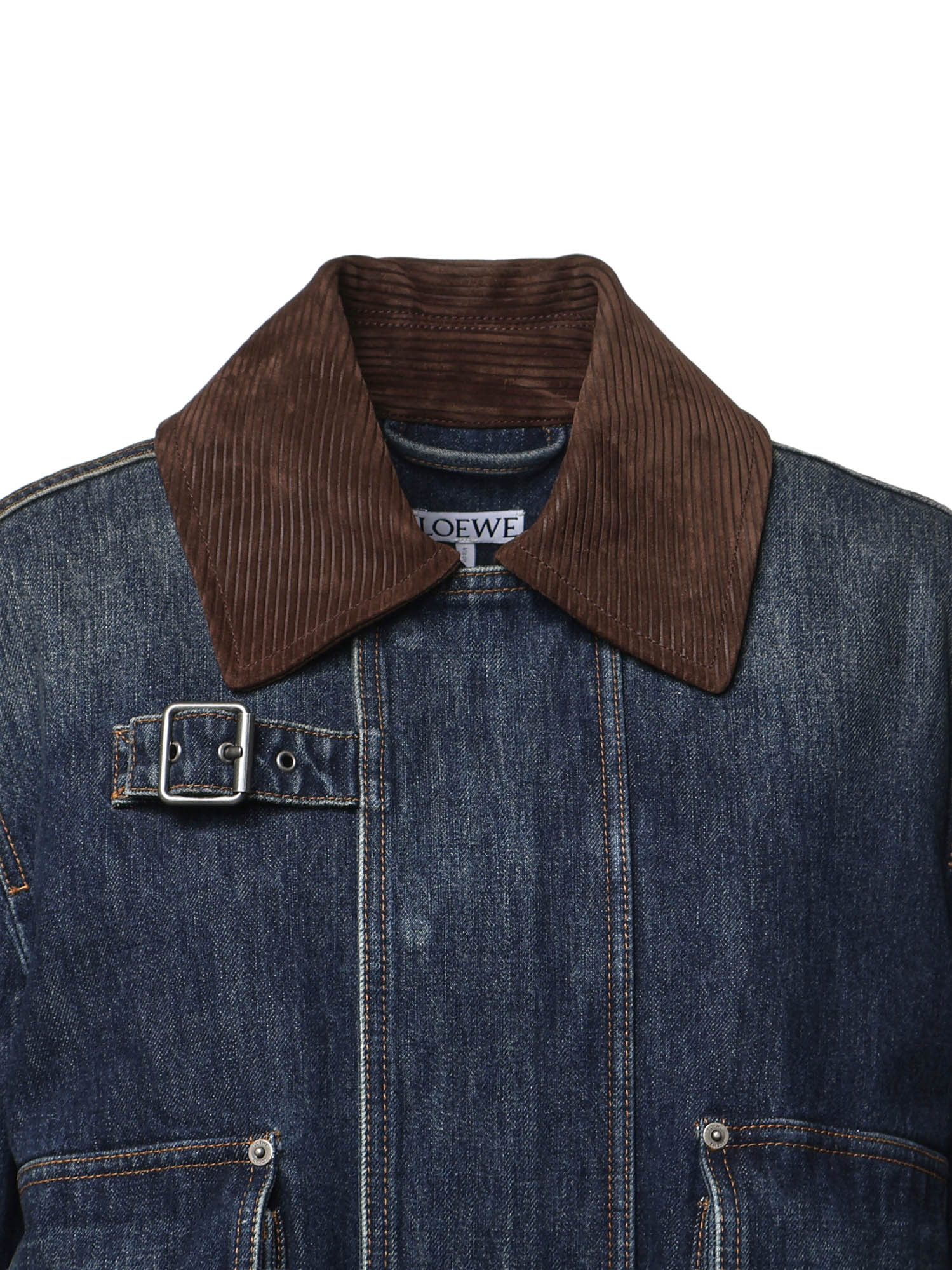 Parka cropped in denim S359Y50XAK 5120 LOEWE 