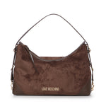 Borsa a spalla effetto camoscio con logo JC4090PP0PLD1 30A LOVE MOSCHINO 
