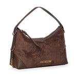 Borsa a spalla effetto camoscio con logo JC4090PP0PLD1 30A LOVE MOSCHINO 