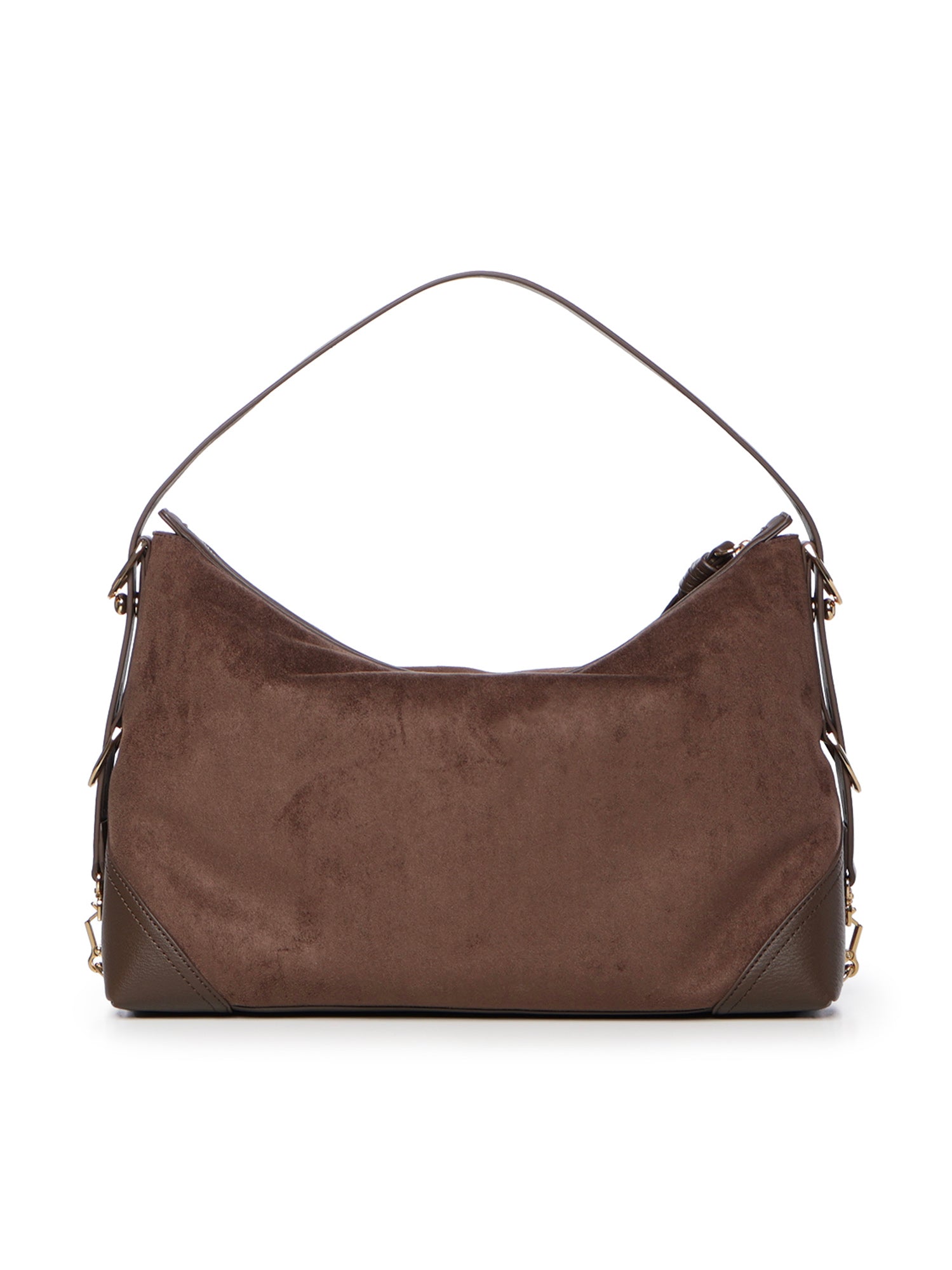 Borsa a spalla effetto camoscio con logo JC4090PP0PLD1 30A LOVE MOSCHINO 