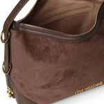 Borsa a spalla effetto camoscio con logo JC4090PP0PLD1 30A LOVE MOSCHINO 