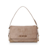 Borsa a spalla effetto camoscio con logo JC4092PP0PLD1 10A LOVE MOSCHINO 