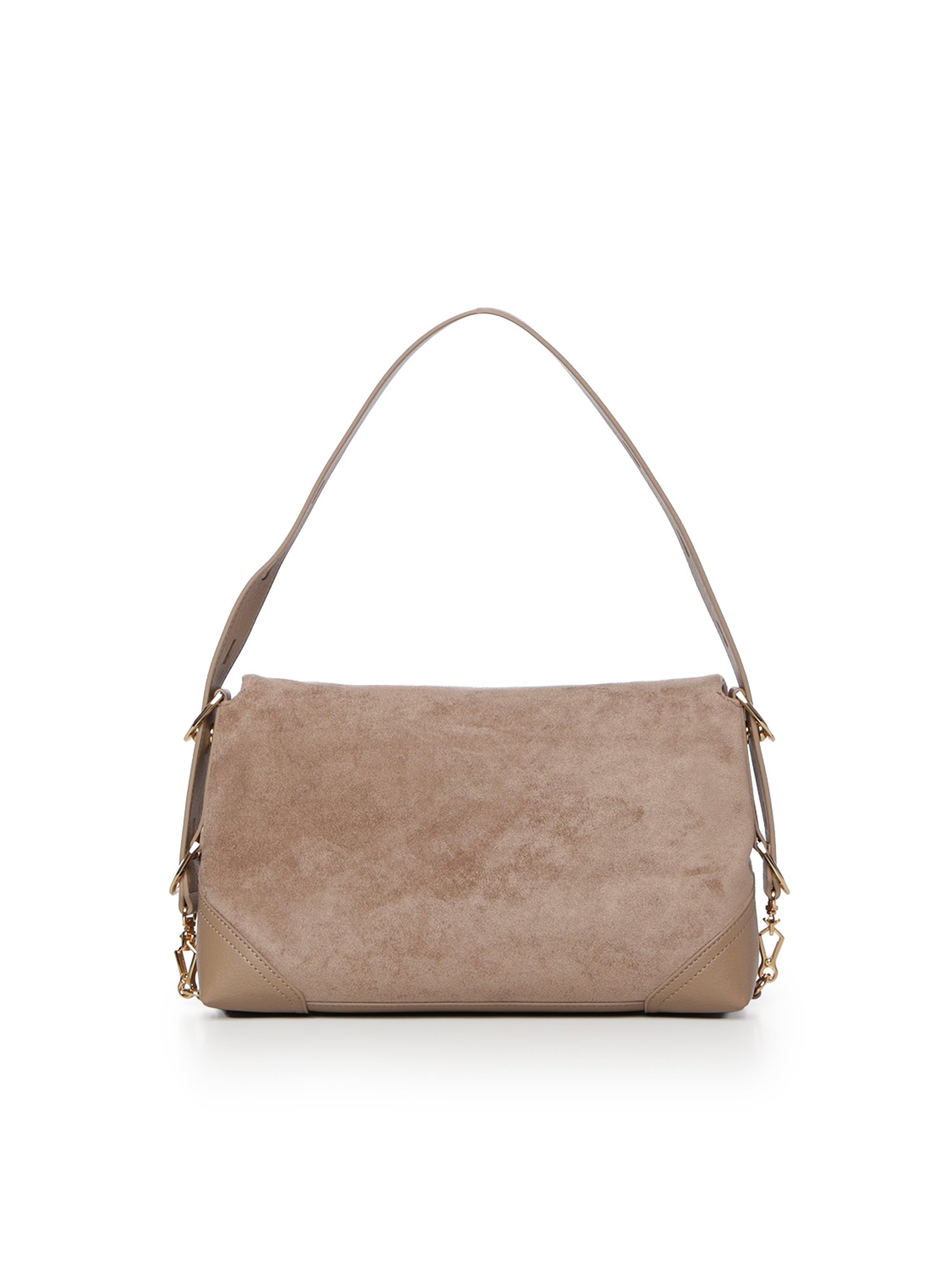 Borsa a spalla effetto camoscio con logo JC4092PP0PLD1 10A LOVE MOSCHINO 