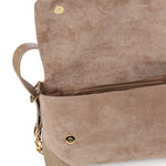 Borsa a spalla effetto camoscio con logo JC4092PP0PLD1 10A LOVE MOSCHINO 